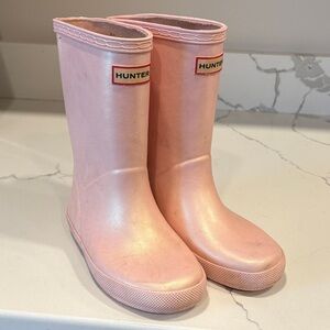 Hunter Blush Pink Waterproof Boots